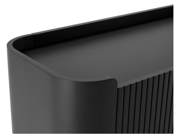Cassettiera nera 200x80x40 cm Willa – MOME