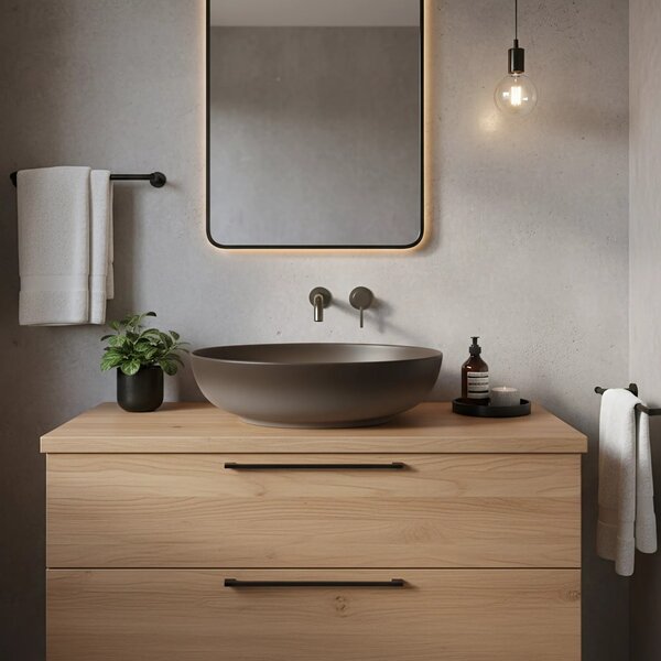 Lavabo da appoggio Rea Carola Ombre