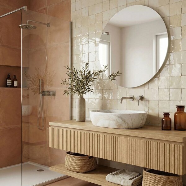 Lavabo da appoggio Rea Amelia Saturn 48