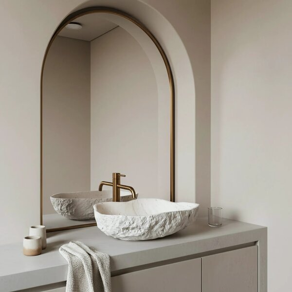 Lavabo da appoggio Rea Isla Shiro