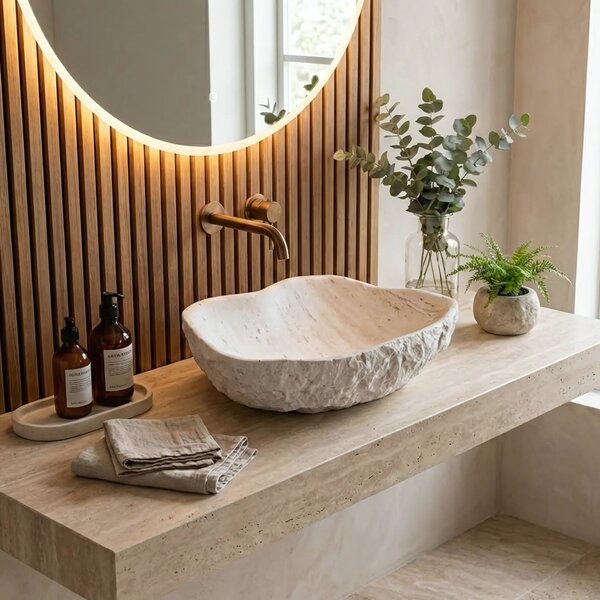 Lavabo da appoggio Rea Isla Shiro
