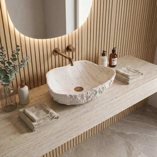 Lavabo da appoggio Rea Isla Shiro