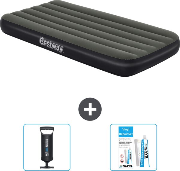 Materasso gonfiabile Bestway - 1 persona - 99 x 188 x 28 cm - Blu - Accessori inclusi