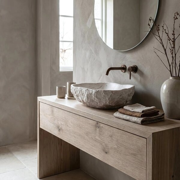 Lavabo da appoggio Rea Isla Shiro