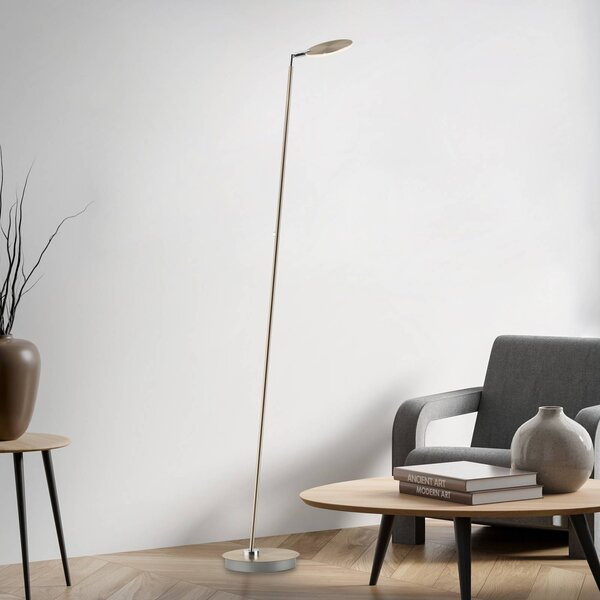 Paul Neuhaus Lampada da terra a LED Akku-Bente, dimmerabile, Ottone / Oro, Studio / Ufficio, Metallo, Moderno, Lampada LED da terra