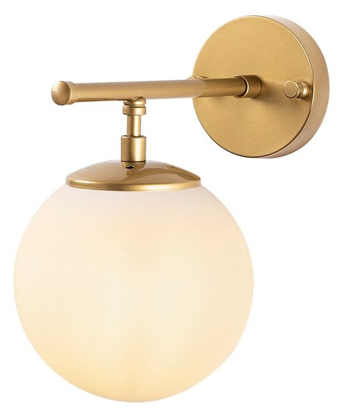 Lampada da parete bianca/color ottone Roe – Opviq lights