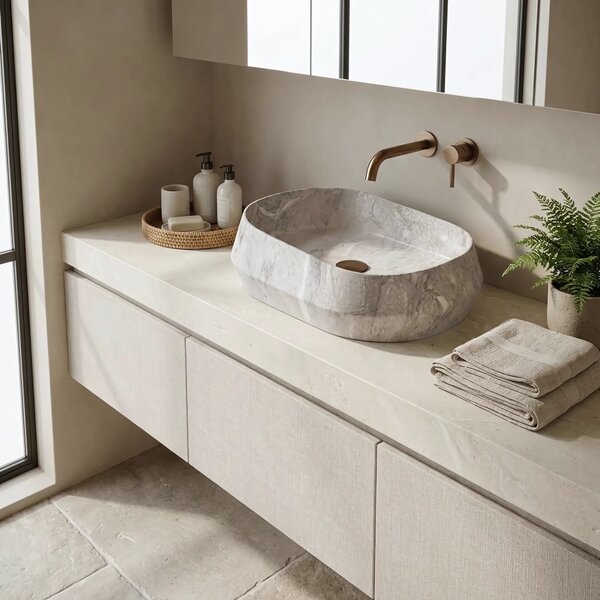 Lavabo da appoggio Rea Zoe Rock