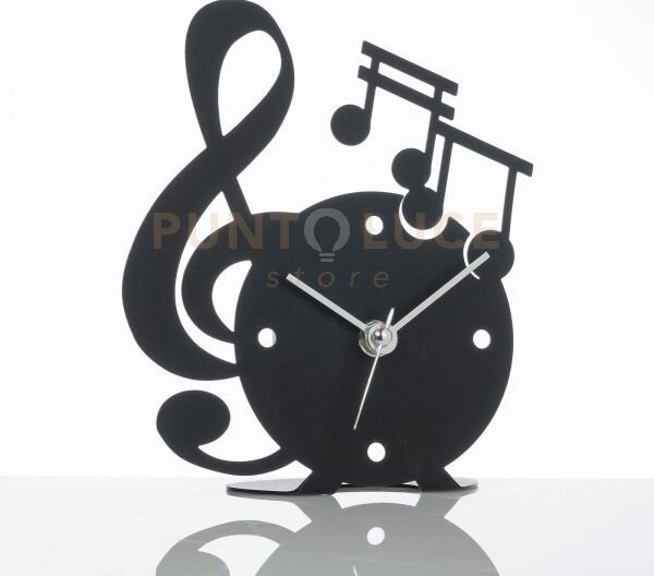 Orologio musica nero