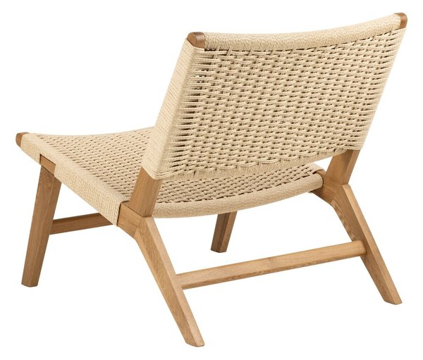 Poltrona con intreccio in colore naturale Carson - Actona