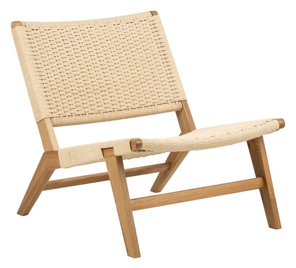 Poltrona con intreccio in colore naturale Carson - Actona