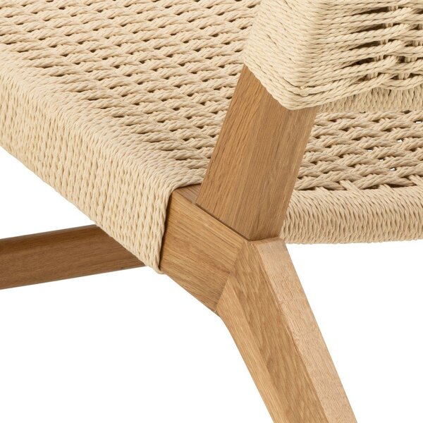 Poltrona con intreccio in colore naturale Carson - Actona