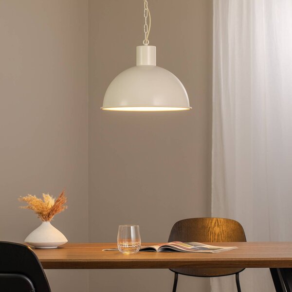 Lampada a sospensione Emoti Argon, dimmerabile, Crema / Ambra, Soggiorno / Sala da pranzo, Metallo, Industriale, Lampada a sospensione