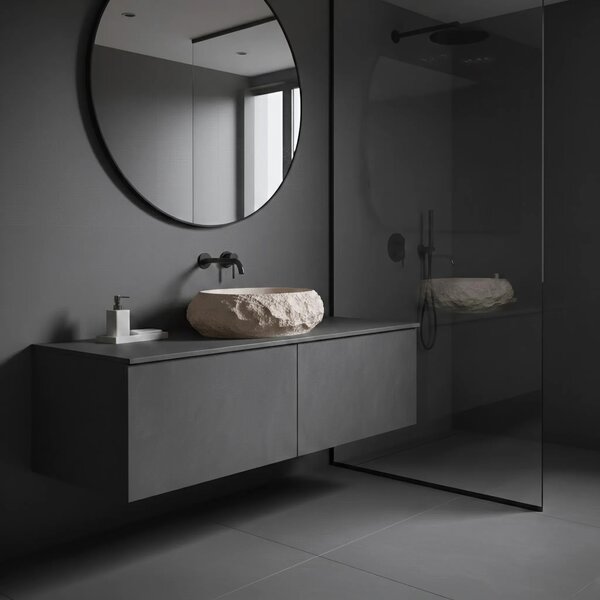 Lavabo da appoggio Rea Mika Warm Beige