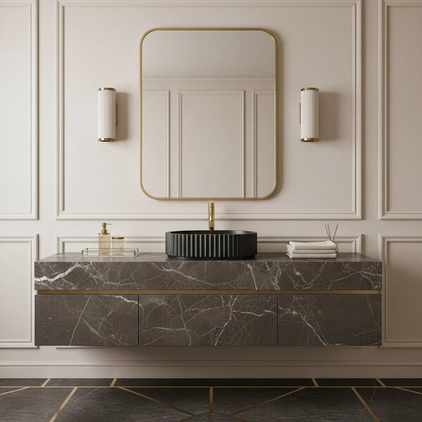 Lavabo da appoggio Rea Margaret Black
