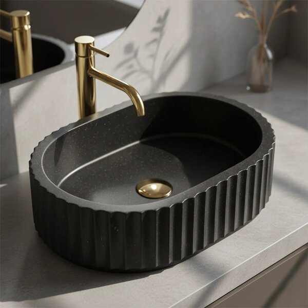 Lavabo da appoggio Rea Margaret Black