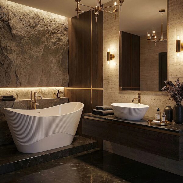 Vasca da bagno freestanding in acrilico ATENA 170
