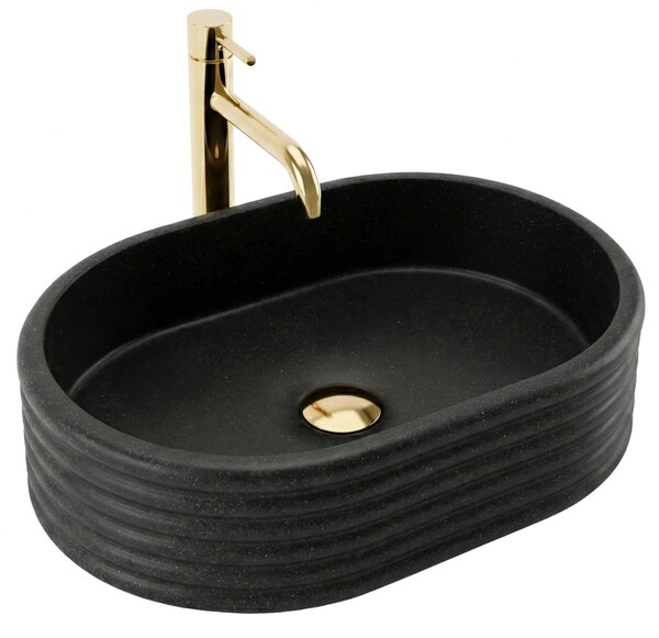 Lavabo da appoggio Rea Nicoletta Black