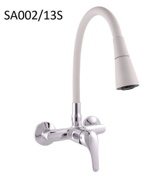 Slezák-RAV Slezák Rav Miscelatore per lavello con braccio flessibile SA002/13S Colore: cromo/grigio, Dimensioni: 150 mm
