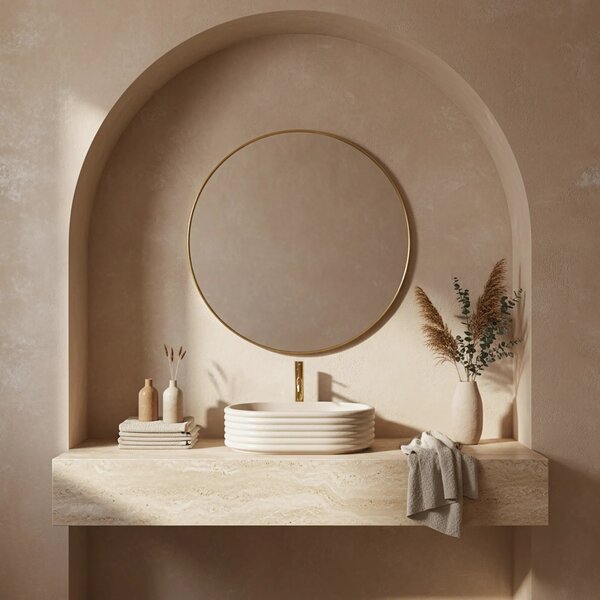 Lavabo da appoggio Rea Nicoletta Beige