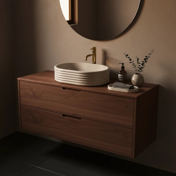 Lavabo da appoggio Rea Nicoletta Beige