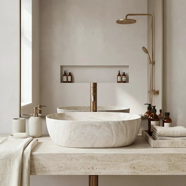 Lavabo da appoggio Rea Amelia Kallisto 48