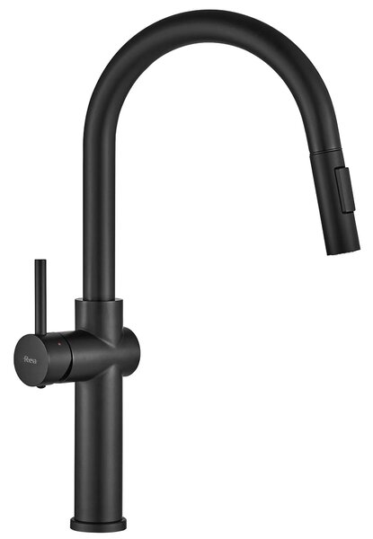 Rubinetto da cucina Rea Fresh High Black