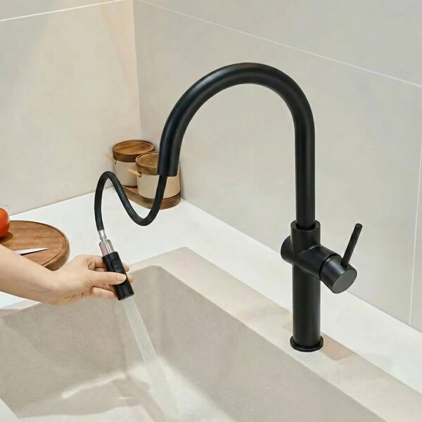 Rubinetto da cucina Rea Fresh High Black