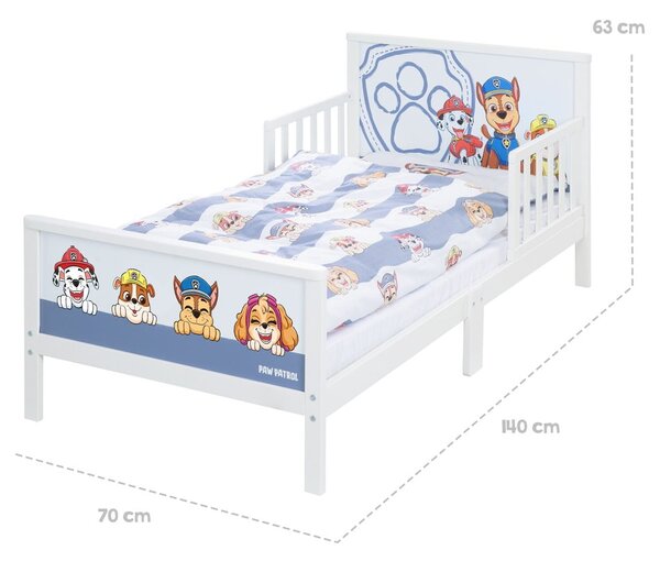 Letto per bambini bianco e blu 70x140 cm Paw Patrol - Roba