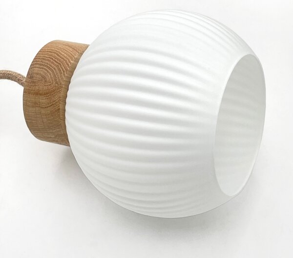 Lampadario a sospensione con cavo LOOMIS 5xE27/15W/230V 83 cm beige/rovere
