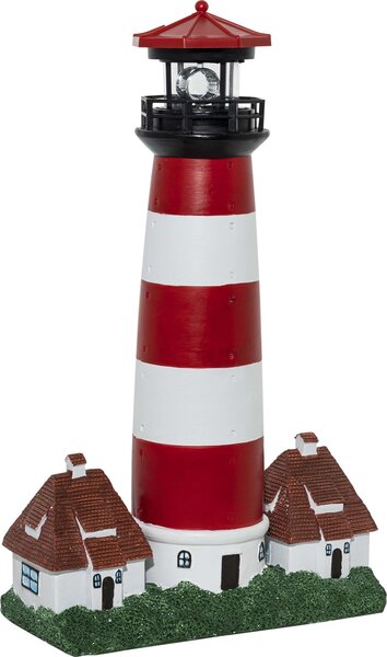HI 70462 Faro solare a LED con illuminazione LED rotante H43cm