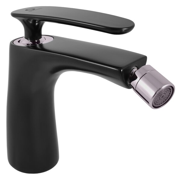 Slezák-RAV Slezák Rav TG144CMATC Miscelatore per bidet Colore: nero opaco/cromato, Dimensione: 1/2''