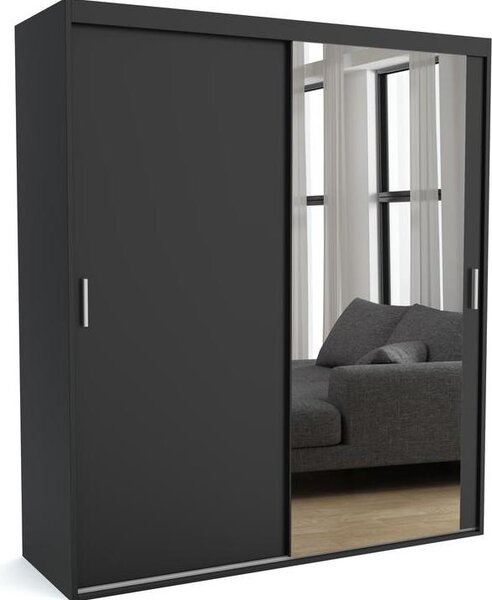 Tappeto FURNLUX C Nero 160cm / Colore principale: Nero / Dimensioni: 160 x 60 x 205 cm
