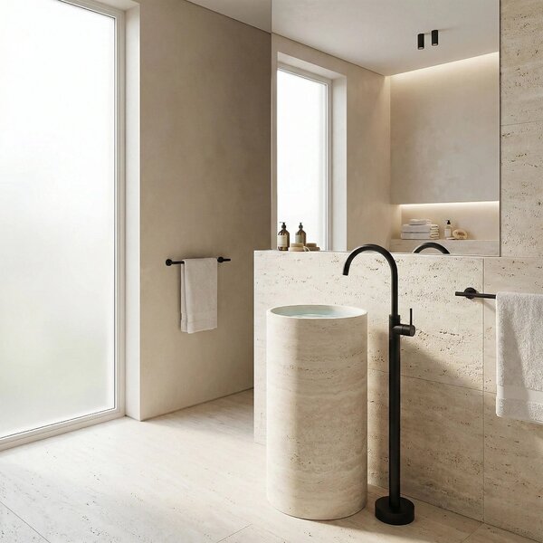 Rubinetto da lavabo Rea Lungo Black