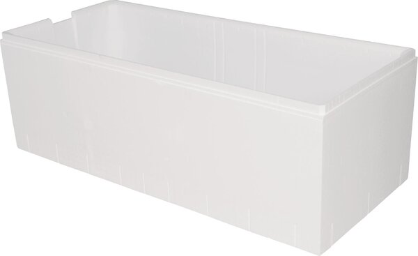 Supporto per vasca da bagno Calmwaters® 170 x 75 cm originale, adatto a vasche rettangolari da 170 x 75 cm, supporto in polistirolo, isolante acustico e termico, pronto per la piastrellatura, supporto per vasca da bagno bianco, 03AX2432