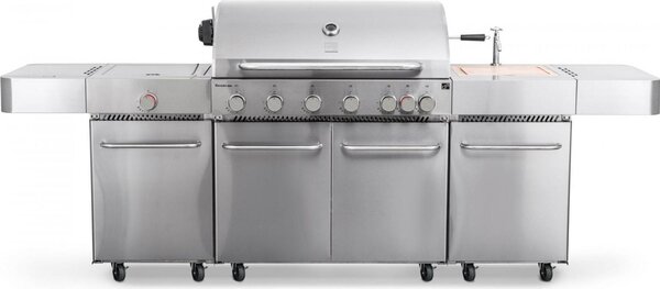 G21 Nevada BBQ Kitchen Premium Line grill a gas, 8 bruciatori + riduttore di pressione in omaggio