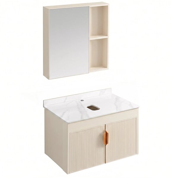 Set di mobili da bagno con top Modo 60cm Beige