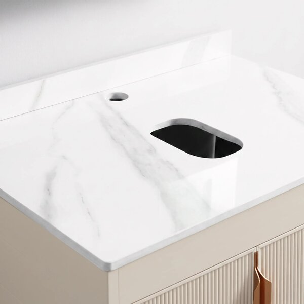 Set di mobili da bagno con top Modo 60cm Beige