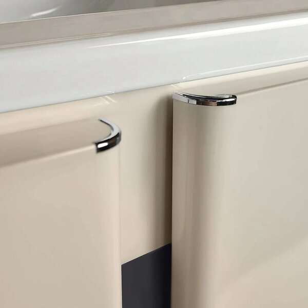 Set di mobili da bagno con lavabo Tula 60cm Beige