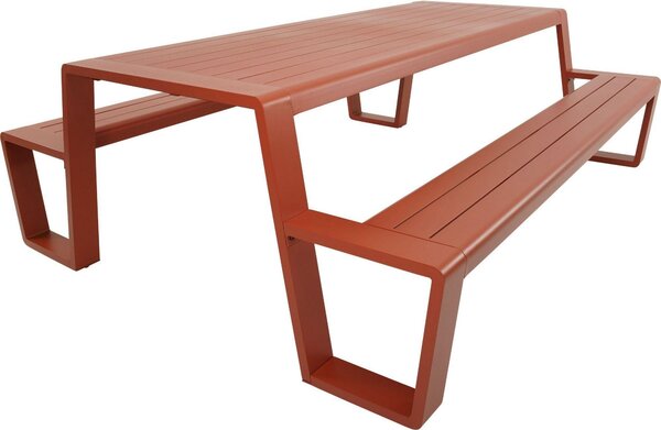 Set da picnic Estilo 183 x 74 x 220 cm Alluminio Rosso