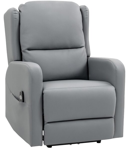 Poltrona relax elettrica HOMCOM con massaggio 3D a impastamento, rivestimento in