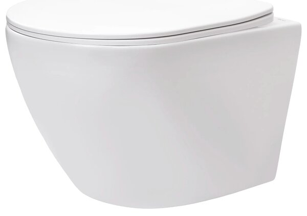 Vaso WC sospeso REA Carlo Lux Rimless con funzione bidet