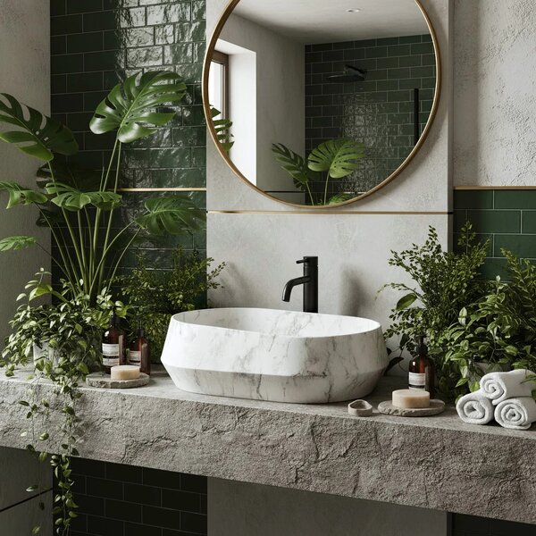 Lavabo da appoggio Rea Zoe Dune