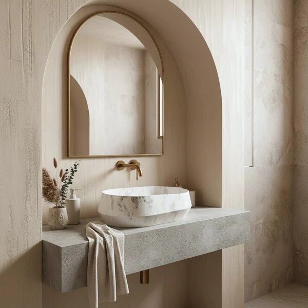 Lavabo da appoggio Rea Zoe Dune