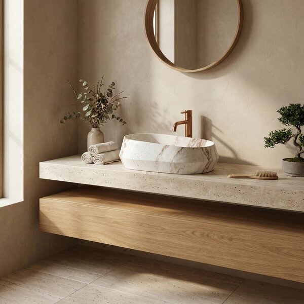 Lavabo da appoggio Rea Zoe Travo