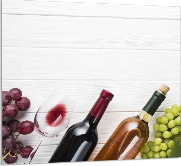 PIATTO IN VETRO PER CUCINA 65x60 Vino