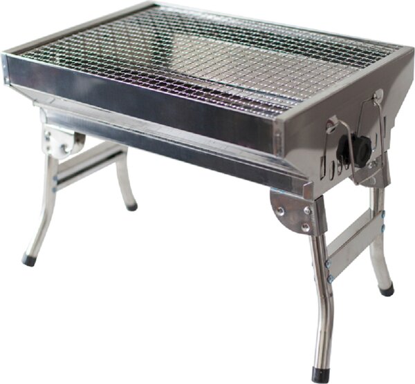 Shashlik grill Angler in acciaio inox Mangal con gambe pieghevoli Angler grill