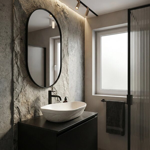 Lavabo da appoggio Rea Emilia Grid