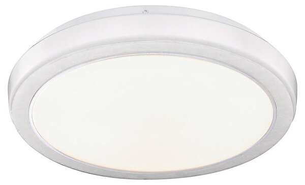 Plafoniera LED, acrilico, bianco marmorizzato, P 33,5 cm