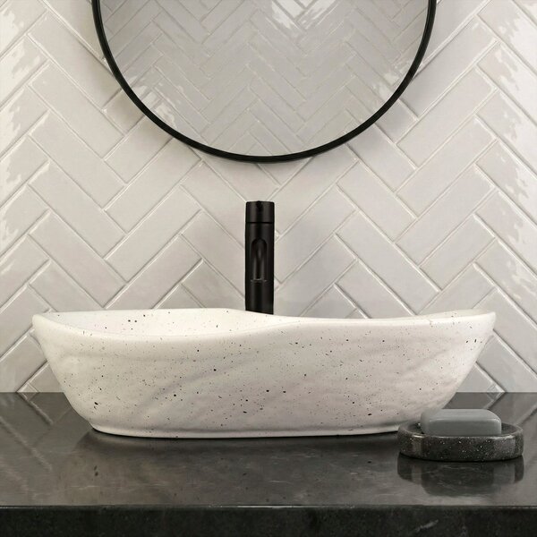 Lavabo da appoggio Rea Emilia Grid