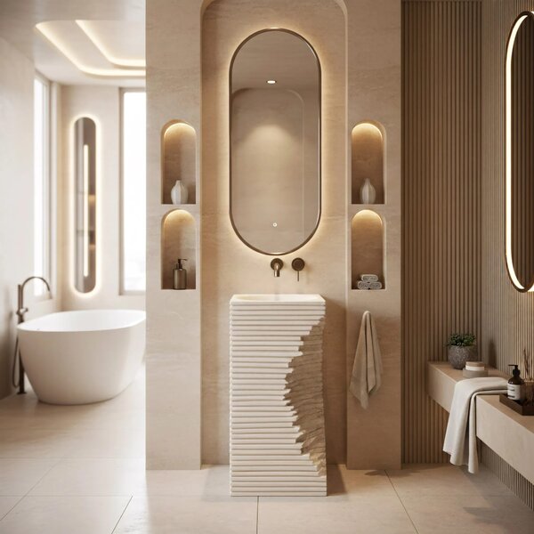 Lavabo monolitico REA Travena Square